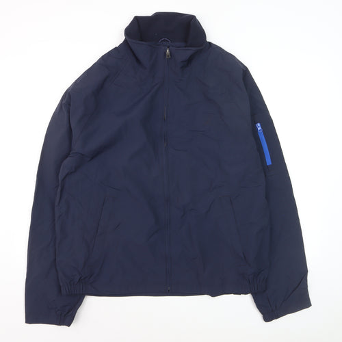Nautica Men's Blue XL Windbreaker Jacket Full Zip Nylon Casual