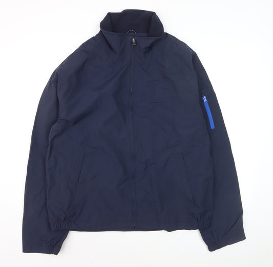 Nautica Men's Blue XL Windbreaker Jacket Full Zip Nylon Casual