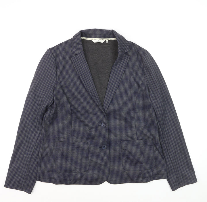 Tom Tailor Women's Blue Check Single-Breasted Blazer XXL