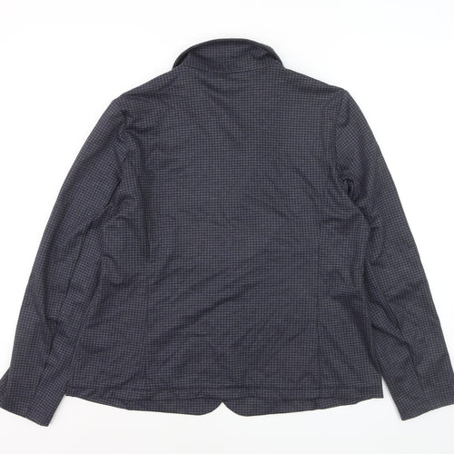 Tom Tailor Women's Blue Check Single-Breasted Blazer XXL