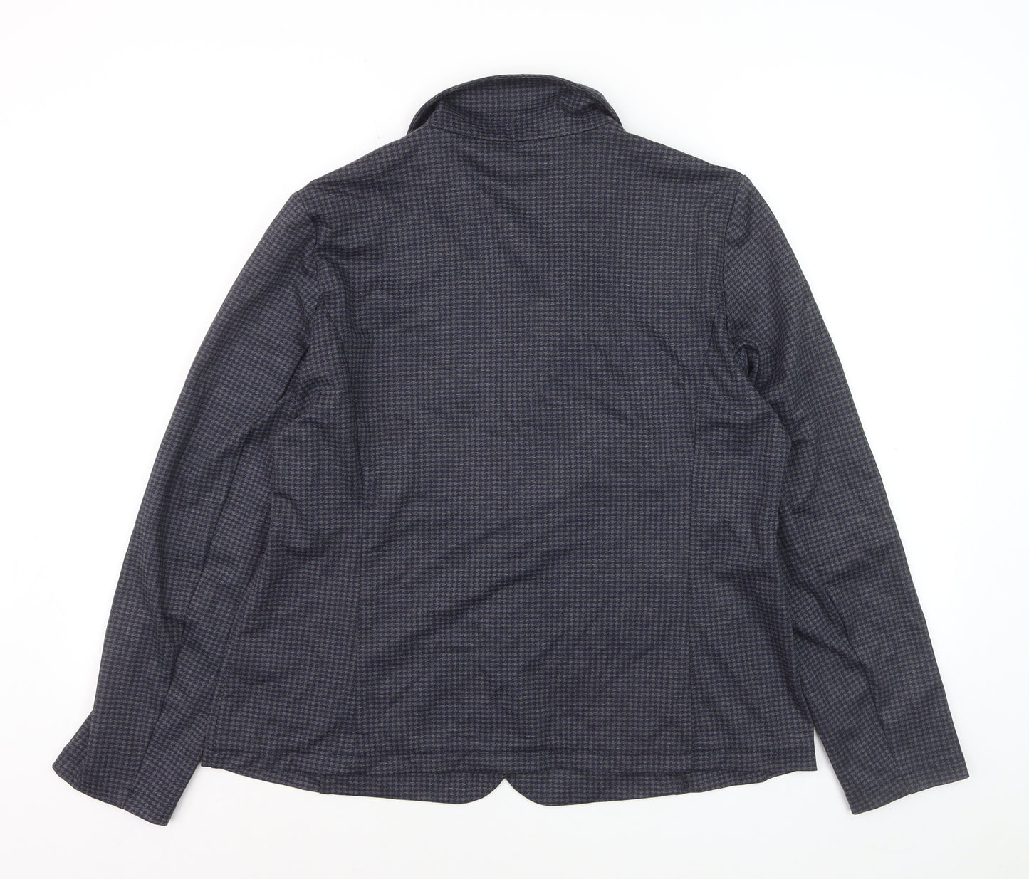 Tom Tailor Women's Blue Check Single-Breasted Blazer XXL