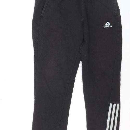 Adidas Men's Black Jogger Activewear Trousers L Side Stripe