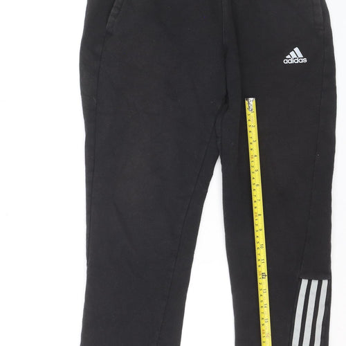 Adidas Men's Black Jogger Activewear Trousers L Side Stripe