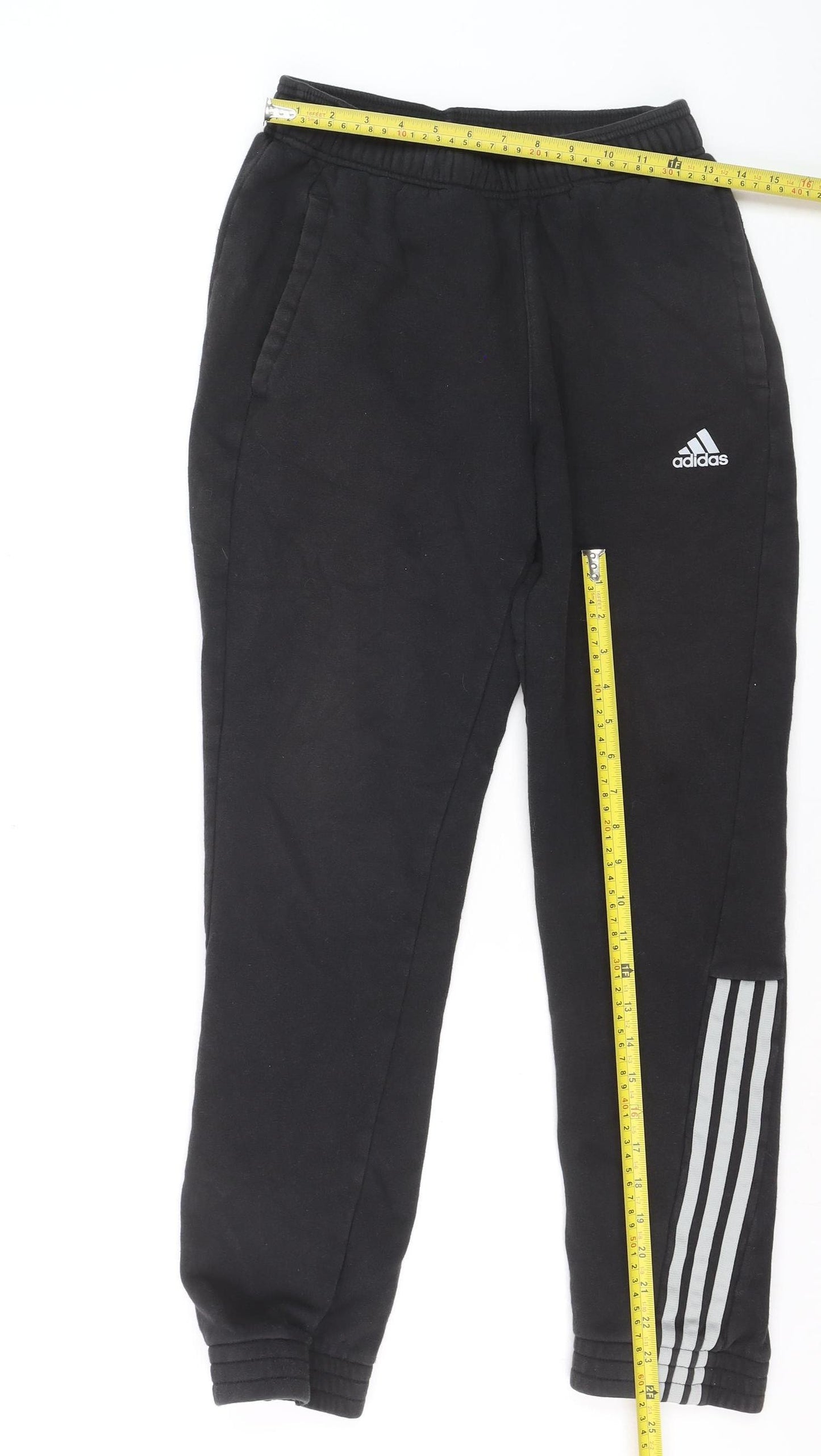 Adidas Men's Black Jogger Activewear Trousers L Side Stripe