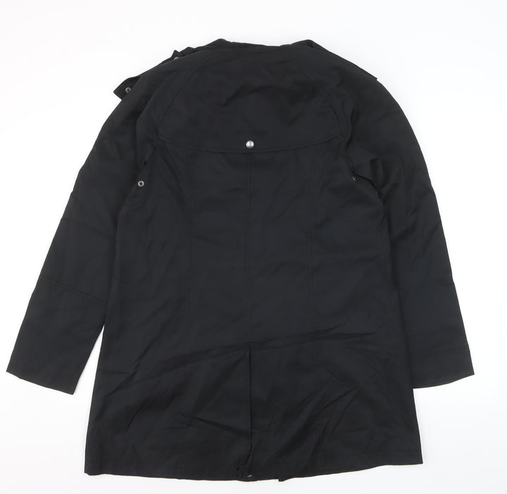Tommy Hilfiger Men's Black Waterproof Hooded Rain Coat Size S