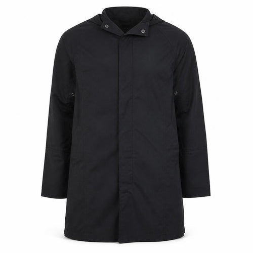 Tommy Hilfiger Men's Black Waterproof Hooded Rain Coat Size S