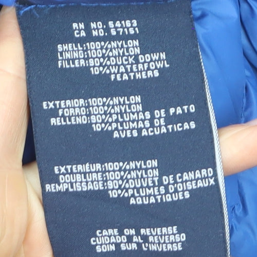Tommy Hilfiger Men's Blue XL Puffer Jacket Nylon Down Quilted Coat