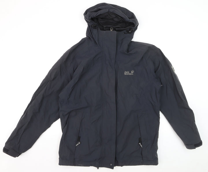 Jack Wolfskin Men's Blue Waterproof Hooded Hiking Jacket M