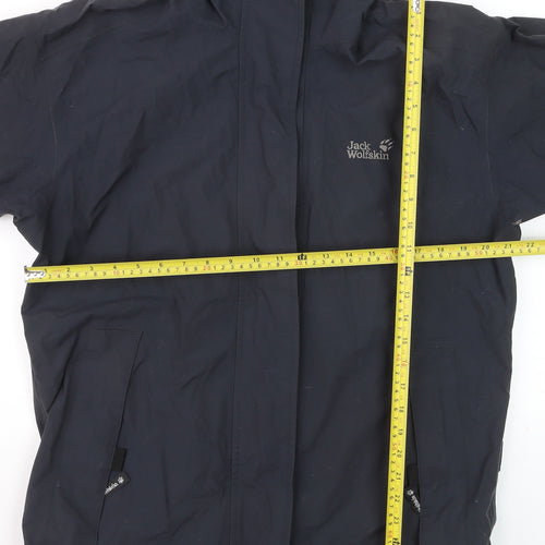 Jack Wolfskin Men's Blue Waterproof Hooded Hiking Jacket M