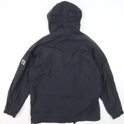 Jack Wolfskin Men's Blue Waterproof Hooded Hiking Jacket M