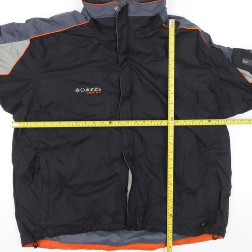Columbia Men's Black XL Vertex Interchange Waterproof Parka Jacket