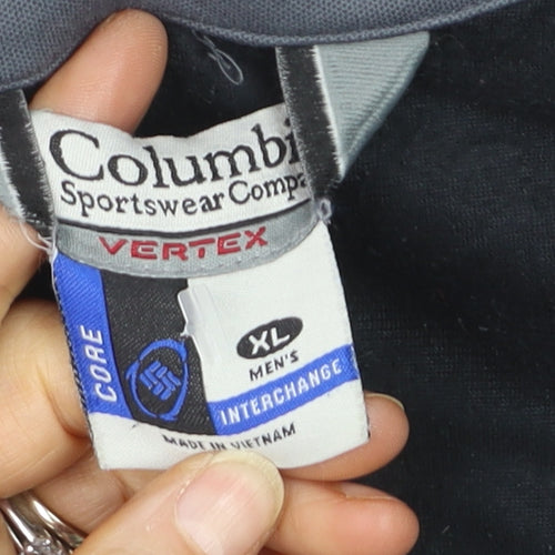 Columbia Men's Black XL Vertex Interchange Waterproof Parka Jacket