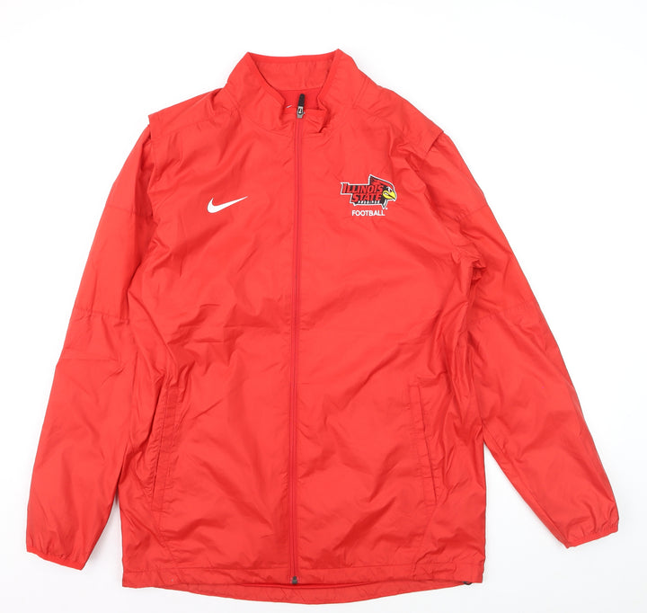 Nike Men’s Red Illinois State Football Windbreaker Jacket M