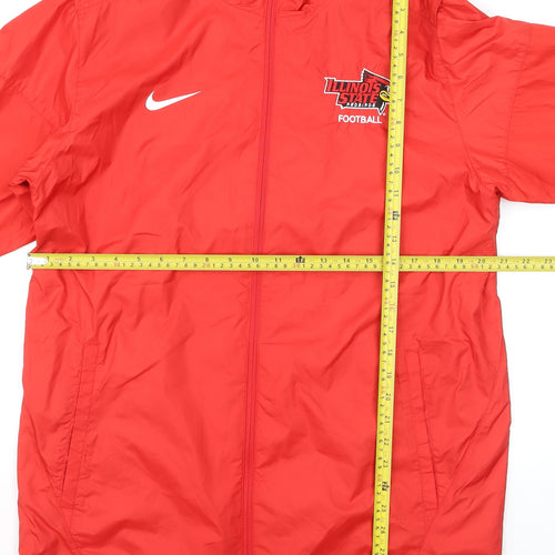 Nike Men’s Red Illinois State Football Windbreaker Jacket M