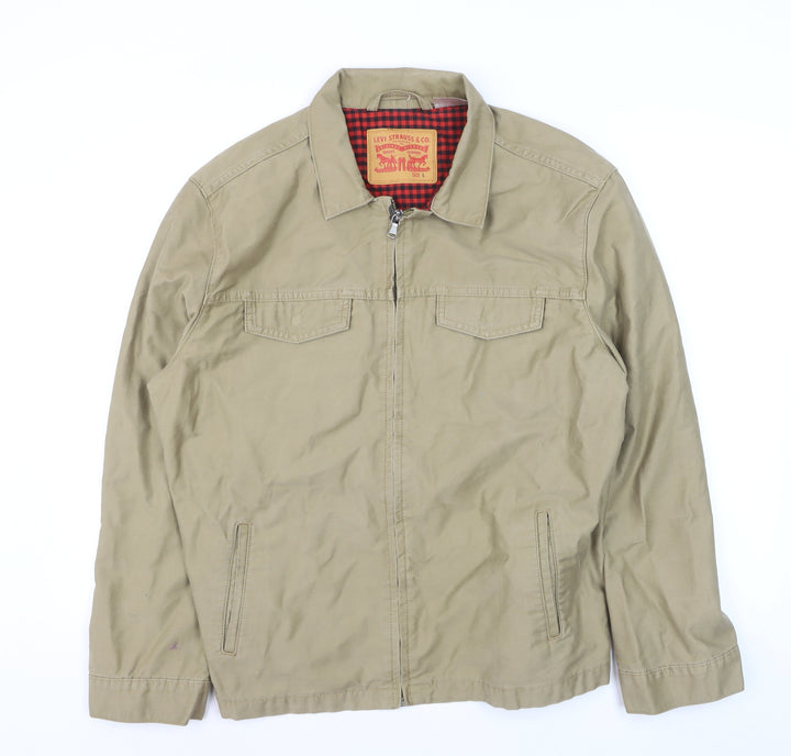 Levi Strauss & Co. Men's Beige Cotton Basic Jacket Size L