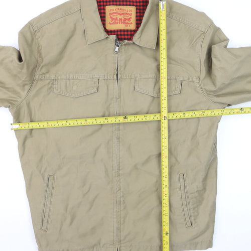 Levi Strauss & Co. Men's Beige Cotton Basic Jacket Size L