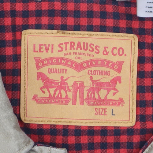 Levi Strauss & Co. Men's Beige Cotton Basic Jacket Size L