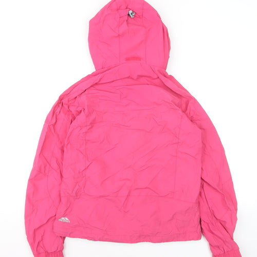 Trespass Women's Pink Waterproof Hooded Rain Jacket Size S