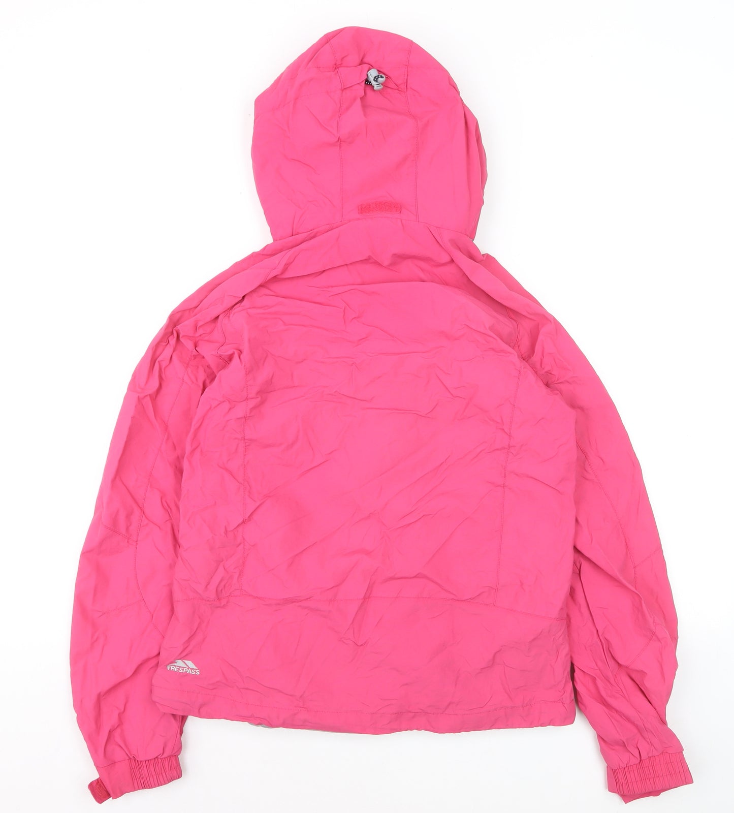 Trespass Women's Pink Waterproof Hooded Rain Jacket Size S