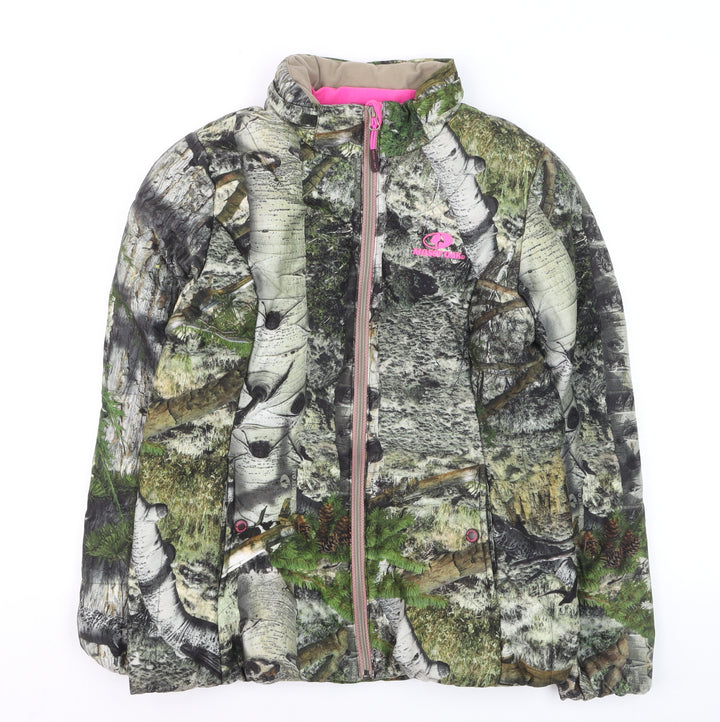 Mossy Oak Women's Green Camouflage Puffer Jacket Size S Outdoor