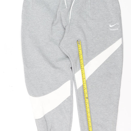 Nike Men's Grey XL Jogger Sweatpants Elastic Waist Activewear