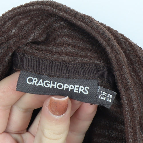 Craghoppers Women’s Brown Fleece 1/2 Zip Pullover Size 18