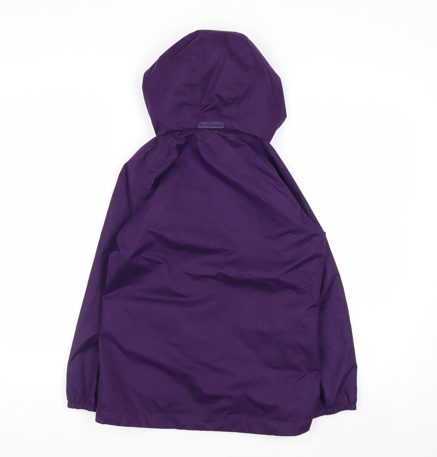Peter Storm Girls Purple Hooded Waterproof Rain Coat Jacket 9-10 Years