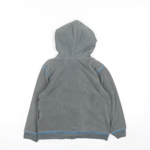 Puma Boys Grey Full Zip Fleece Hoodie - Size 4 Years - Lightweight Casual
