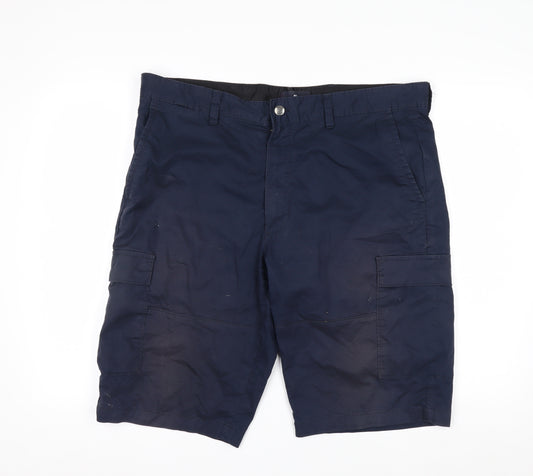 Marks and Spencer Blue Harbour Men's Blue 38 Cargo Shorts