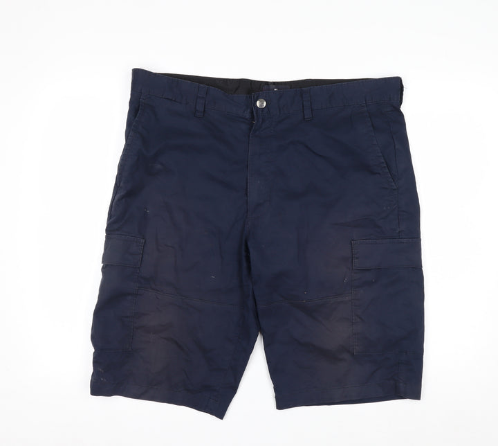 Marks and Spencer Blue Harbour Men's Blue 38 Cargo Shorts