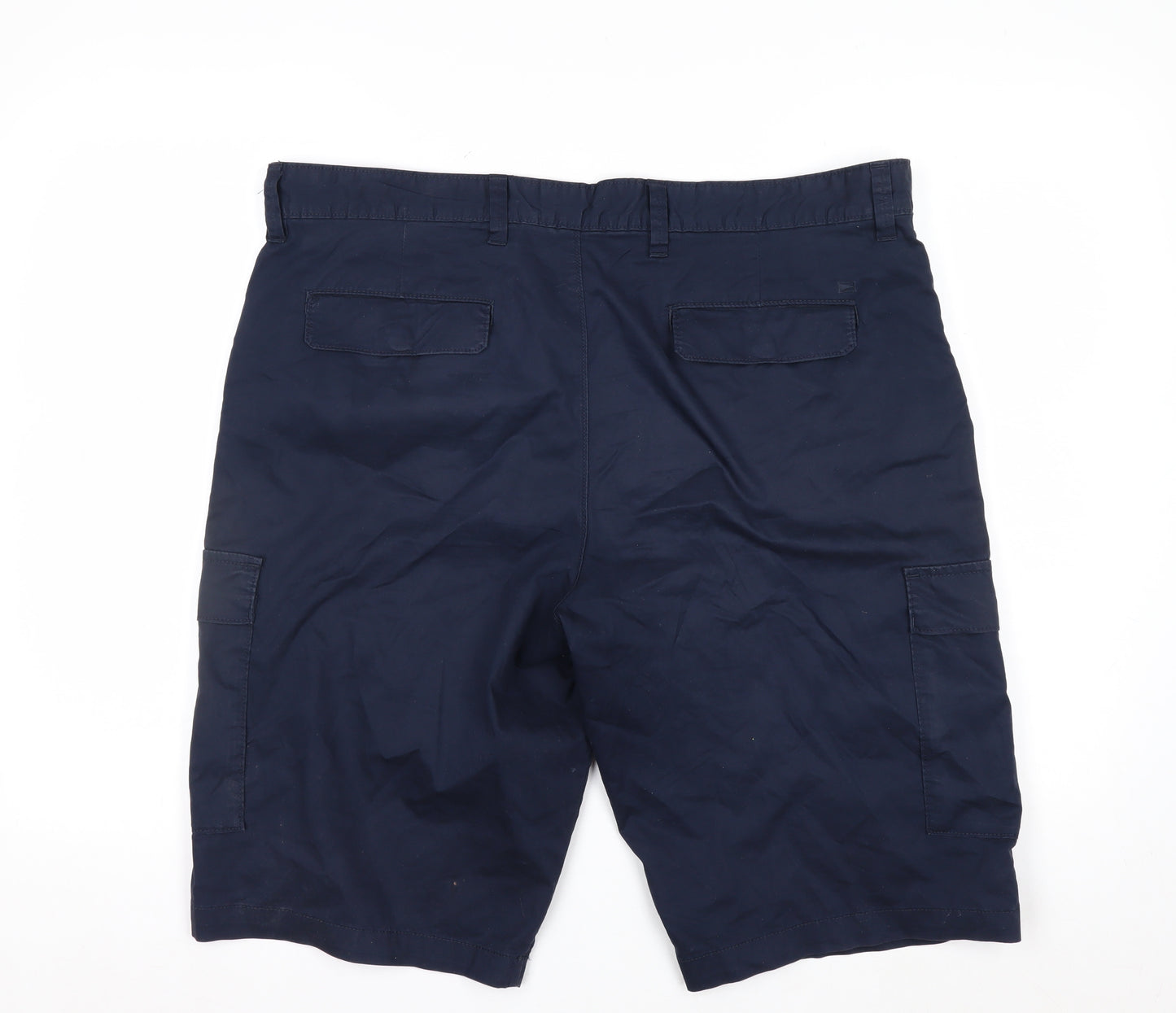 Marks and Spencer Blue Harbour Men's Blue 38 Cargo Shorts