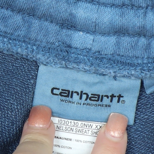 Carhartt Men's Blue Nelson Sweat Shorts Size M