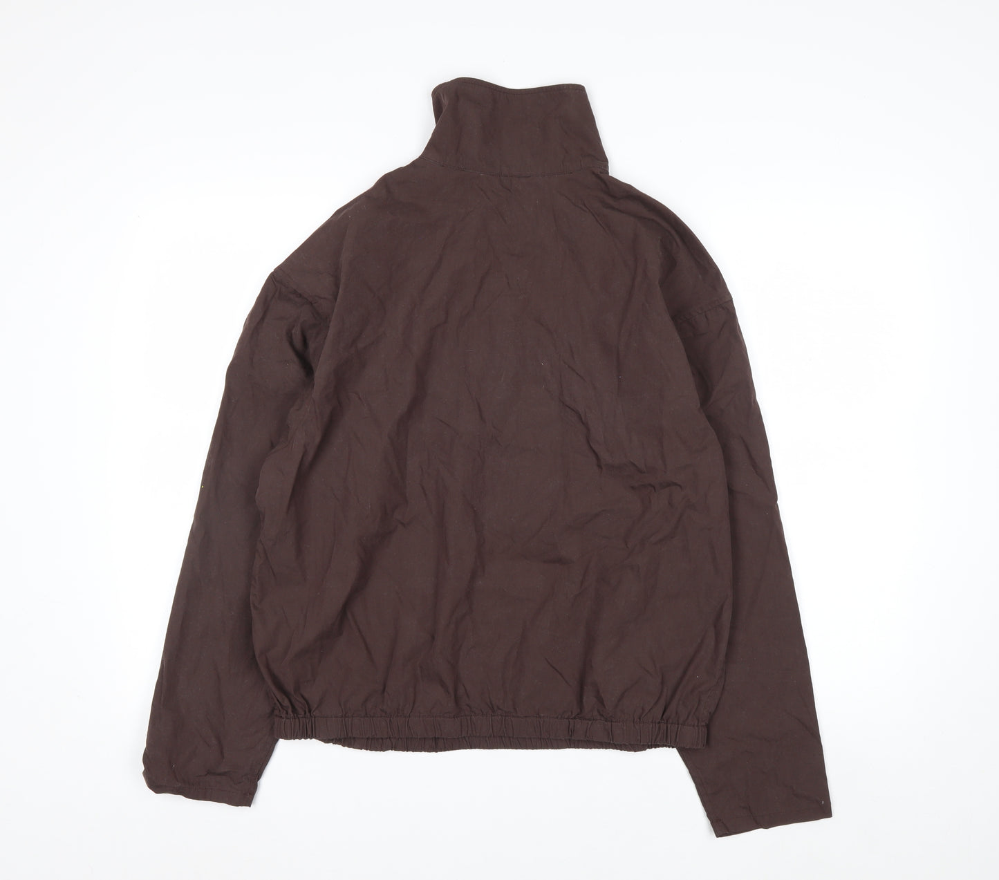 Uniqlo Men Brown 1/4 Zip Lightweight Cotton Jacket Size M
