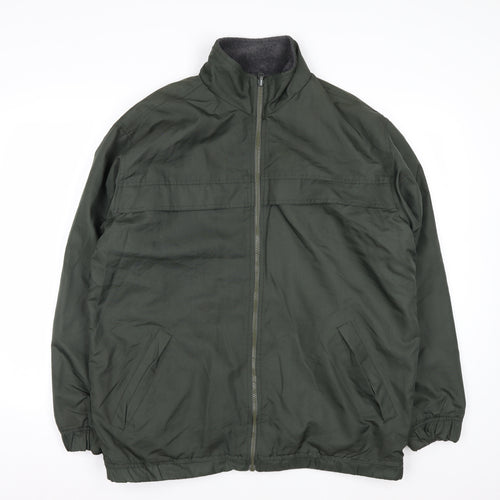Cherokee Men's Green Polyester Full Zip Jacket M