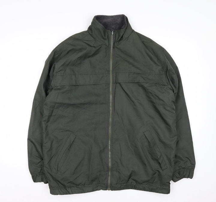 Cherokee Men's Green Polyester Full Zip Jacket M