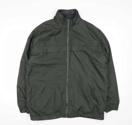 Cherokee Men's Green Polyester Full Zip Jacket M