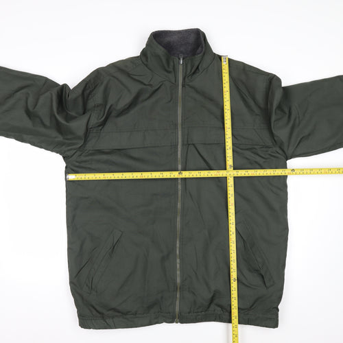 Cherokee Men's Green Polyester Full Zip Jacket M