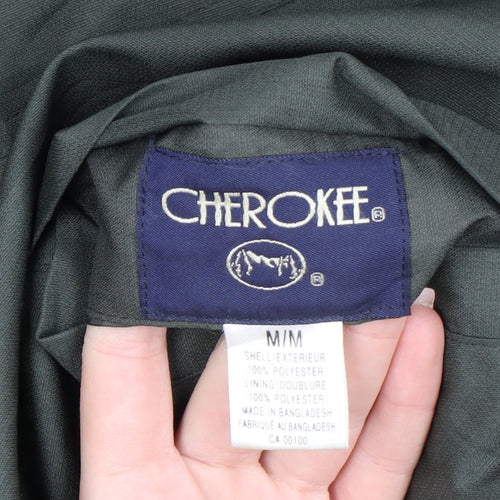 Cherokee Men's Green Polyester Full Zip Jacket M