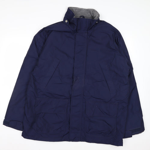 Hartwell Men's Blue L Parka Jacket Nylon Lined Winter Coat