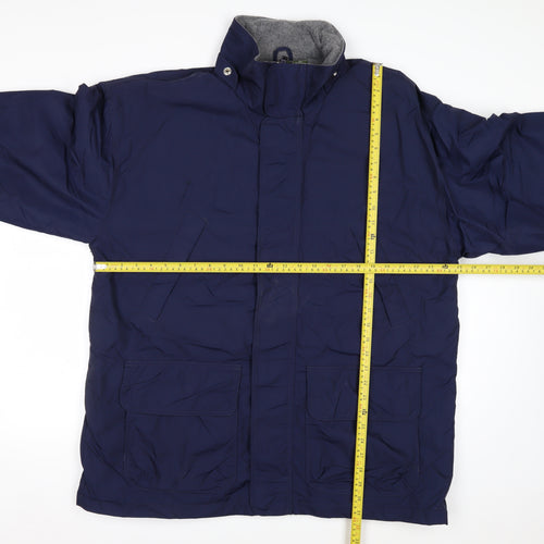 Hartwell Men's Blue L Parka Jacket Nylon Lined Winter Coat