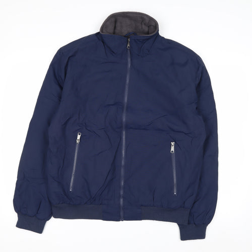 St John’s Bay Men’s Blue Water Resistant Nylon Jacket Size M