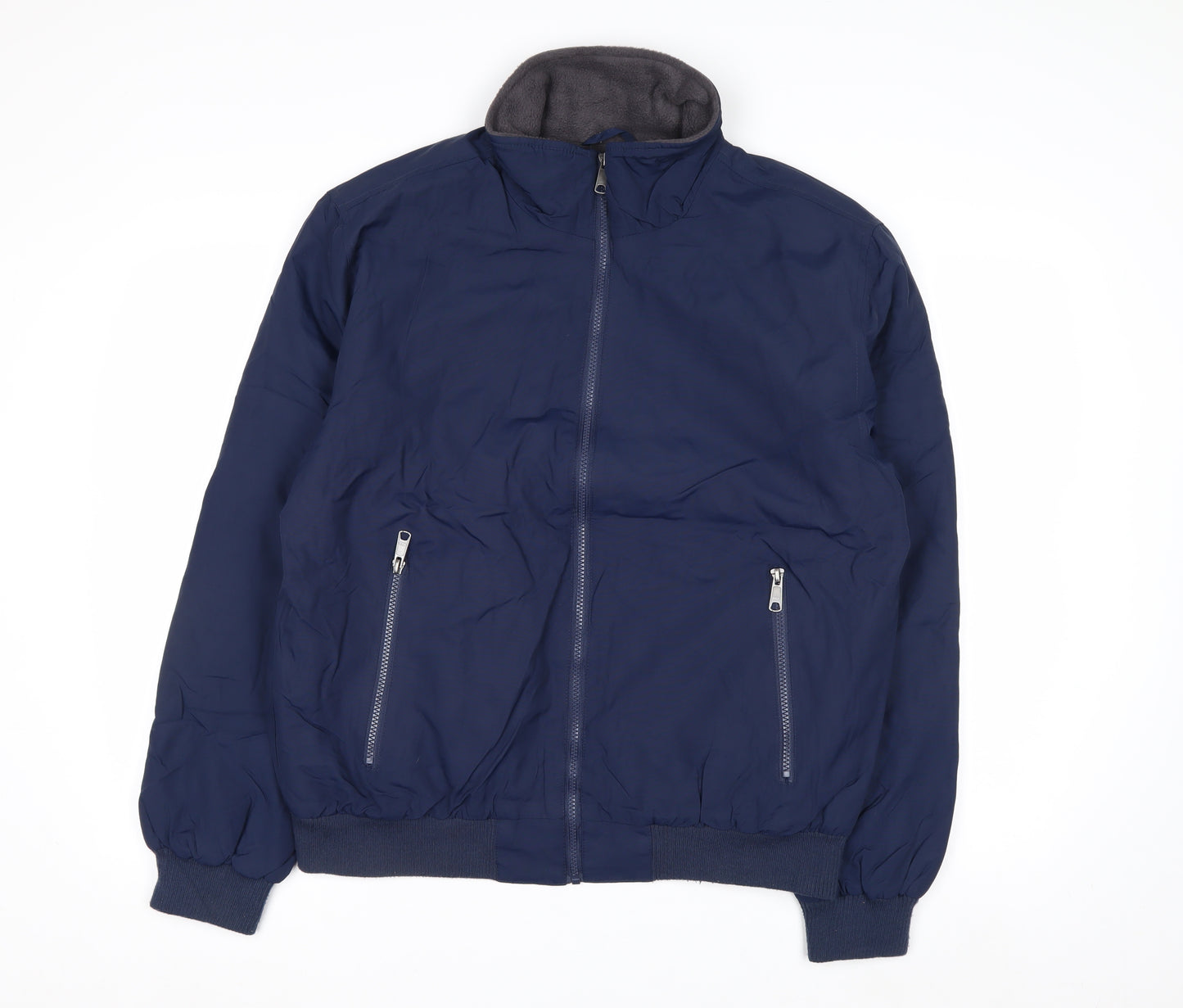 St John’s Bay Men’s Blue Water Resistant Nylon Jacket Size M