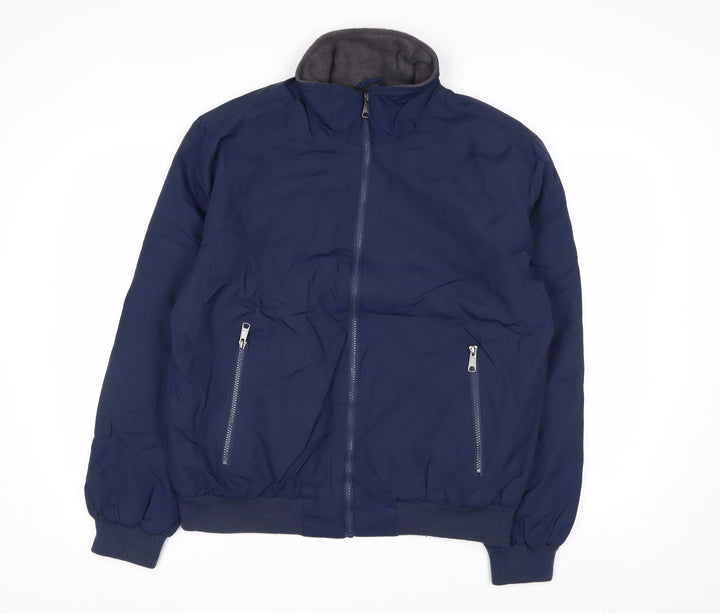 St John’s Bay Men’s Blue Water Resistant Nylon Jacket Size M
