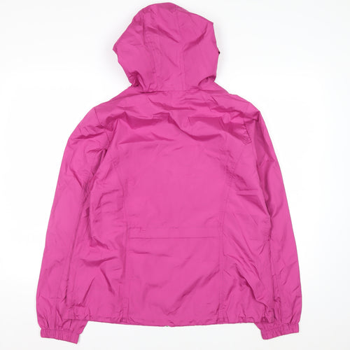 Northern Reflections Women's Pink Hooded Packaway Jacket Size M Polyester