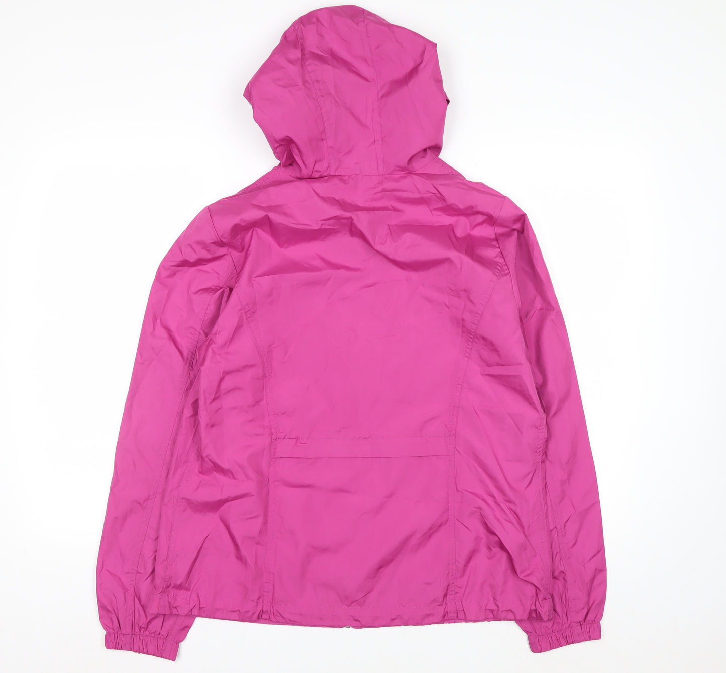 Northern Reflections Women's Pink Hooded Packaway Jacket Size M Polyester