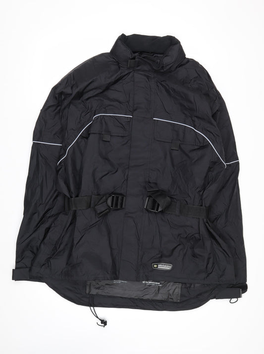 Wetskins Men’s Black XL Waterproof Belted Rain Jacket