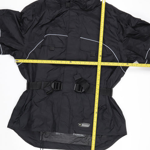 Wetskins Men’s Black XL Waterproof Belted Rain Jacket