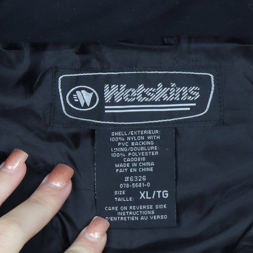 Wetskins Men’s Black XL Waterproof Belted Rain Jacket