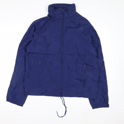 Eddie Bauer Men’s Blue Nylon Windbreaker Jacket Size S Outdoor