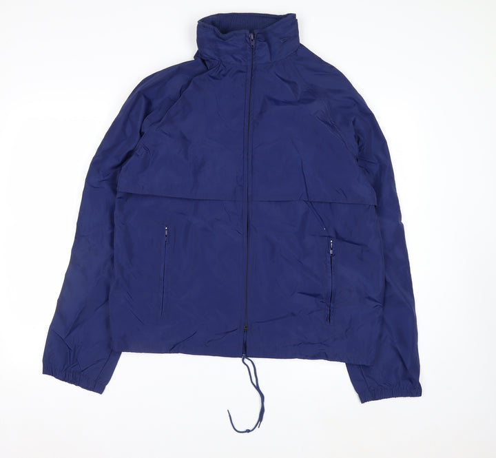 Eddie Bauer Men’s Blue Nylon Windbreaker Jacket Size S Outdoor